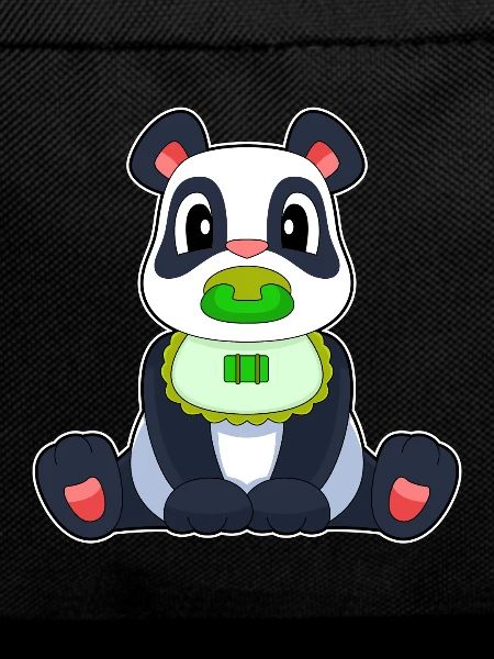 Panda Baby Bib Pacifier