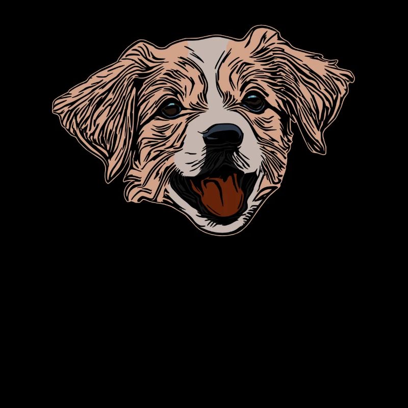 Visage de chien Conception graphique Animal de compagnie