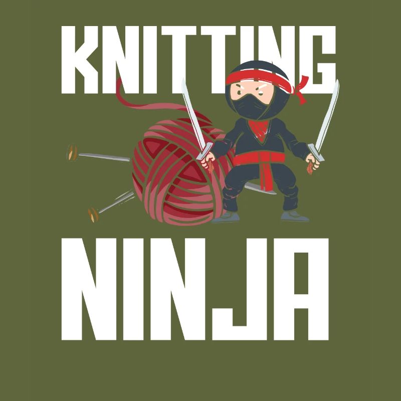 Strick Ninja Kampfkunst Für Strickfans
