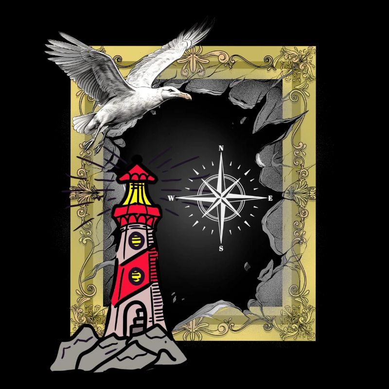 Maritim Leuchtturm Möwe Möwen