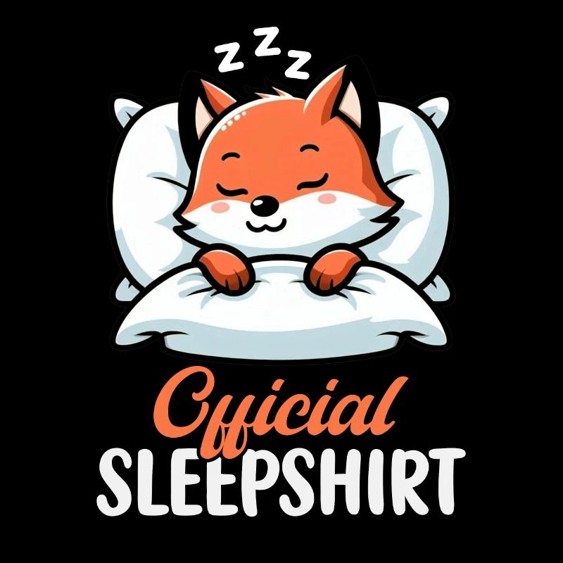 Official Sleeper Fox Cute Funny Lazy