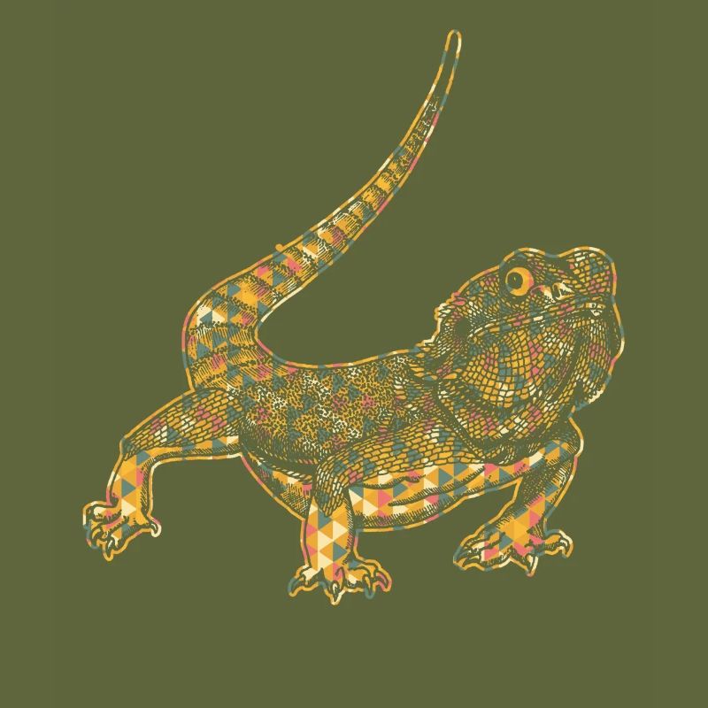 Bearded Dragon Geometric