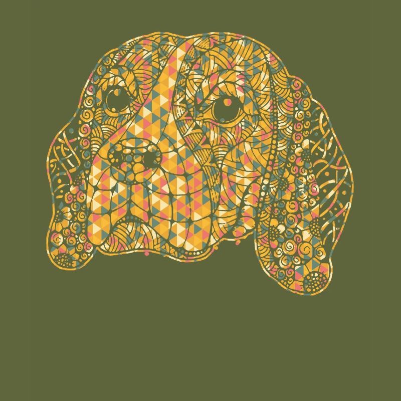 Cute Beagle Geometric