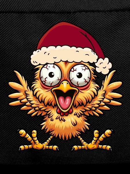 Christmas Chicken Chickens Santa Claus