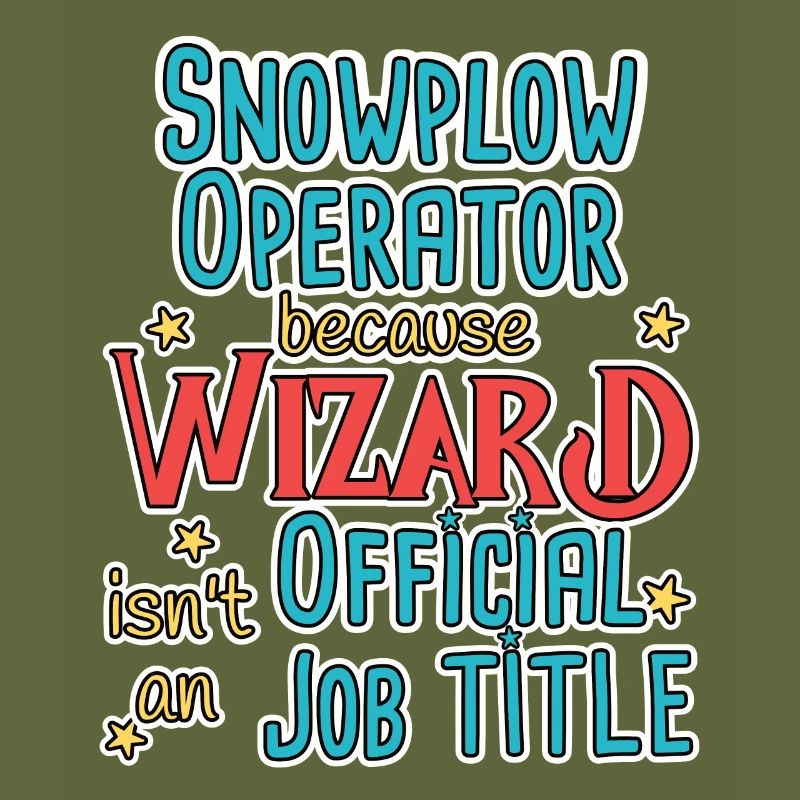 Snowplow Operator Wizard Schneepflugfahrer
