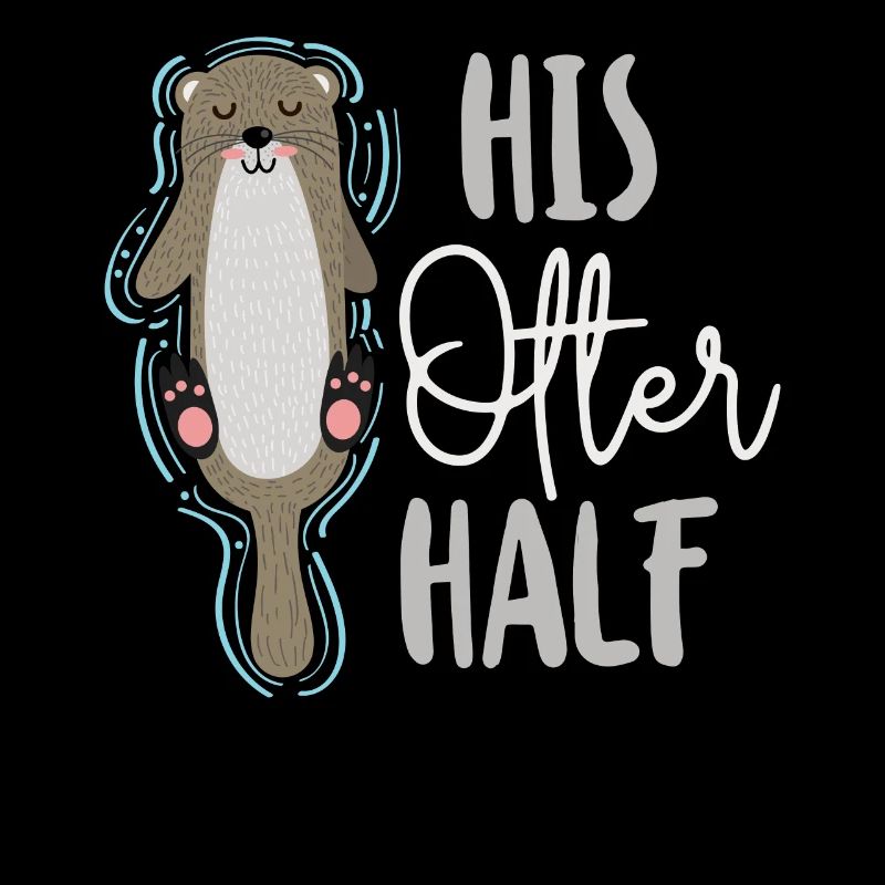Otter Couple Pun Valentines Day