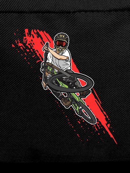 Freestyle mountain biking in action