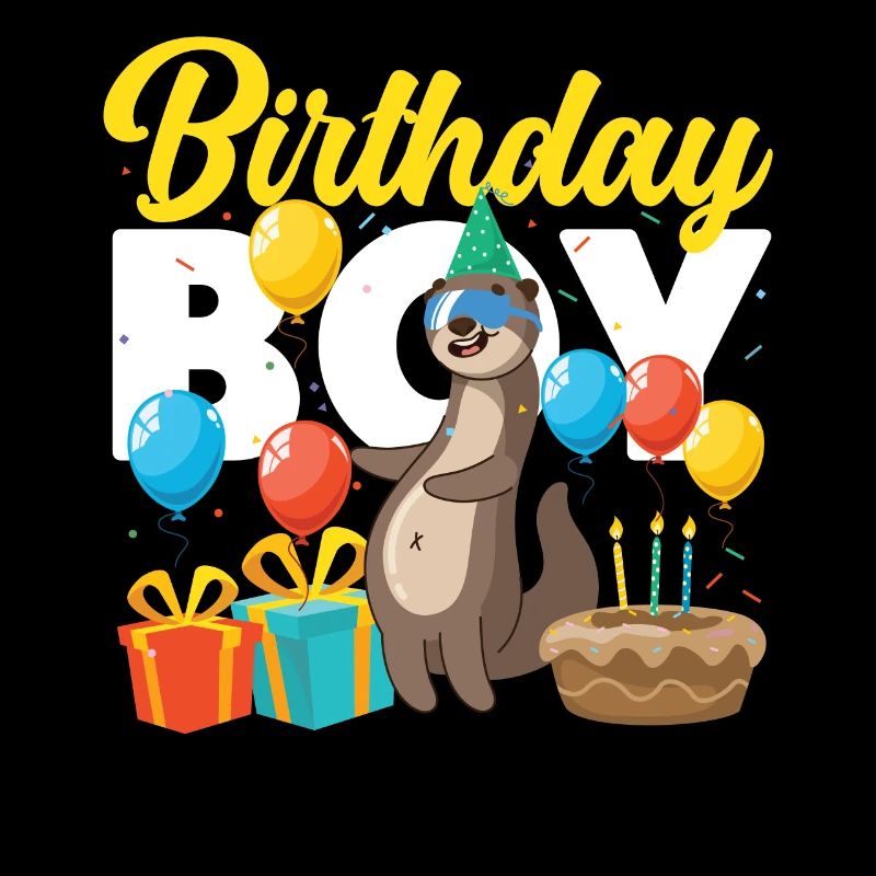 Otter Birthday Boy Birthday Boy