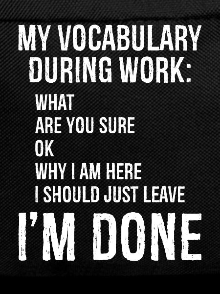 my vocabulary during work
