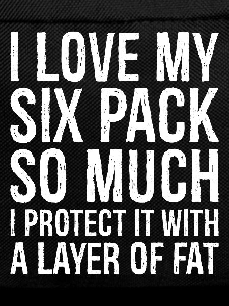 Ich liebe mein Sixpack so sehr