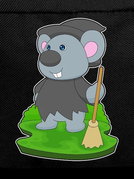 Mouse Witch Broom