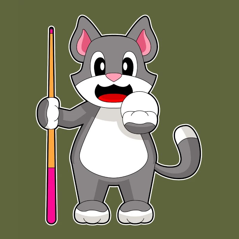 Cat Billiard Cue