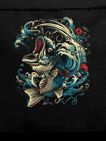 Fischen Cartoon Stil