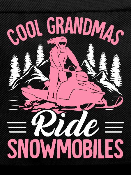 Cool grannies driving snowmobiles snowmobiling