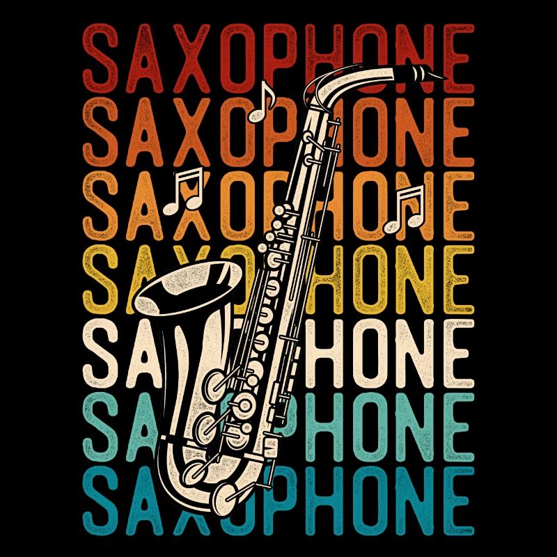 Saxophone Retro Vintage Saxophone