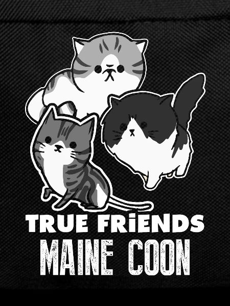 Maine Coon Cat True Friends