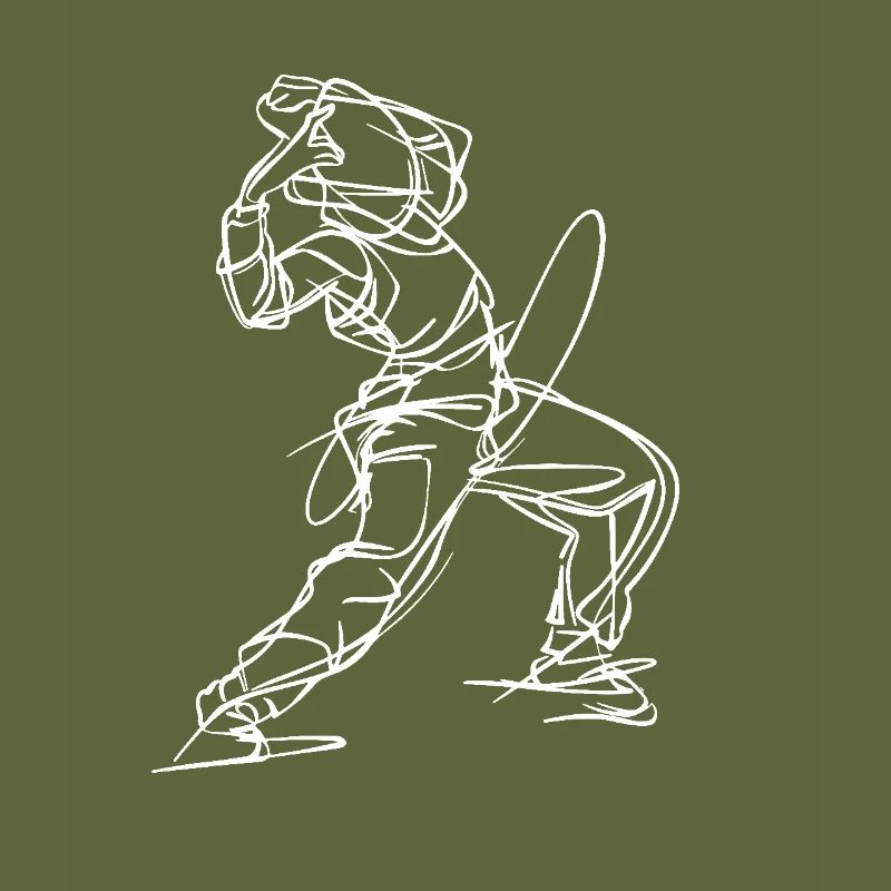 Breakdancer Line Art