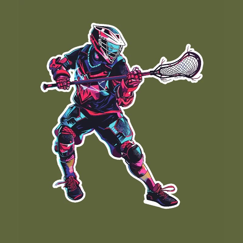 Lacrosse Player Graphics