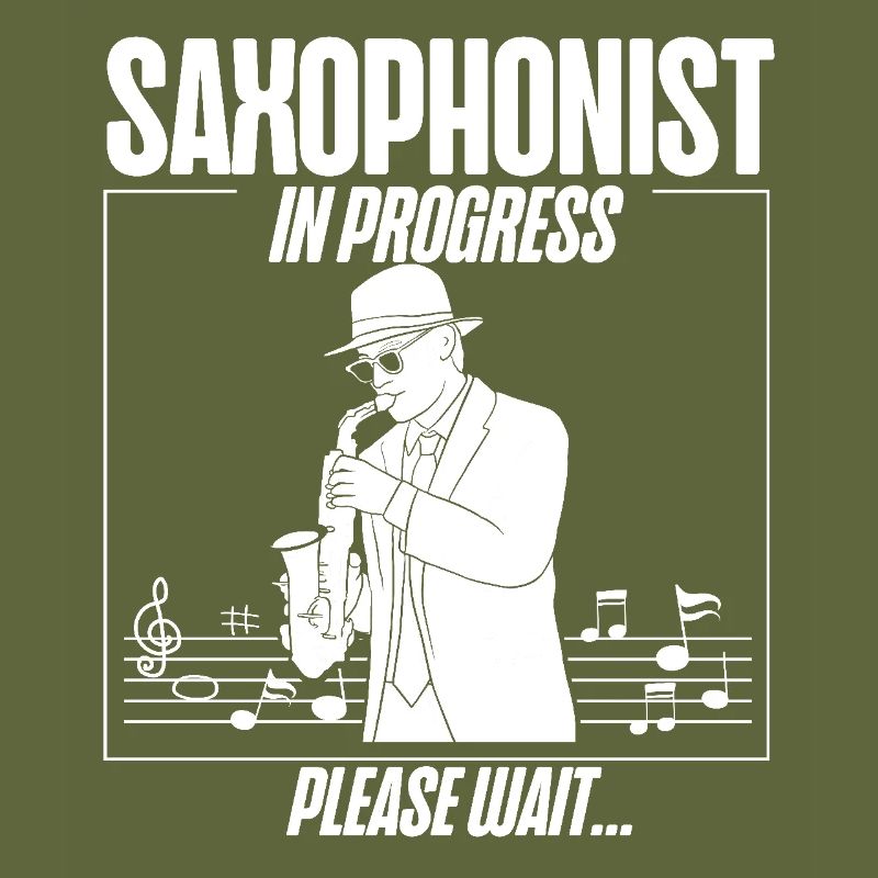 Saxophone Saxophonist In Progress