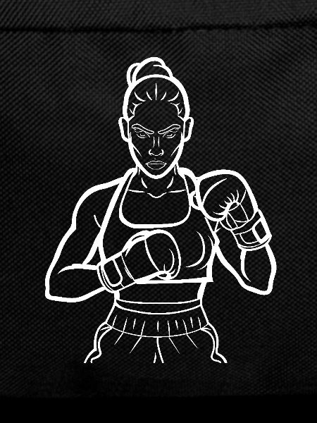 Female Boxer Line Art