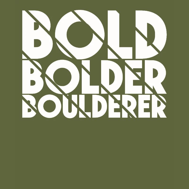 Bloc Bold Bolder Boulderer