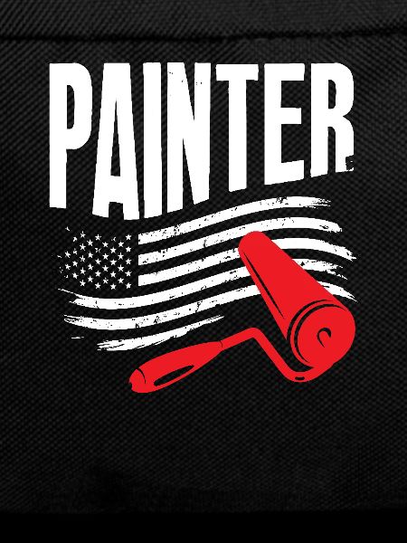 Painter with American flag inspiration