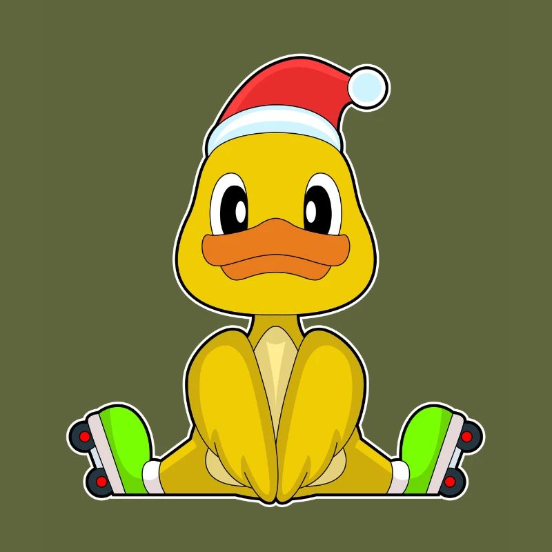 Duck Christmas Inline skating
