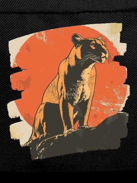 Lion from mountain Retro