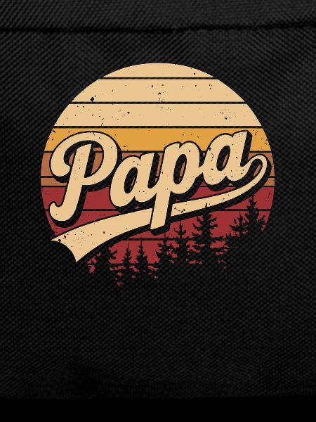 Papa Retro Sunset Logo