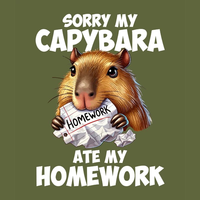 Capybara ate my homework, capybara