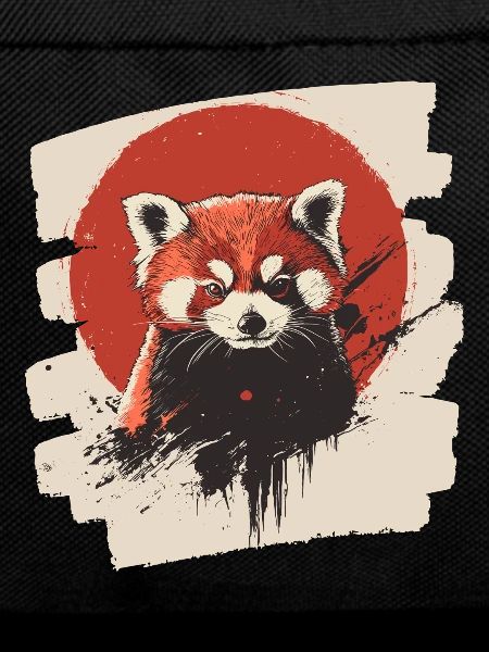 Panda roux rétro