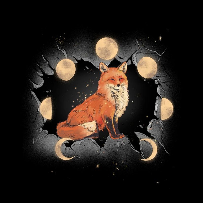 Fox Foxes Mystical Moon Fairy Tale Kids