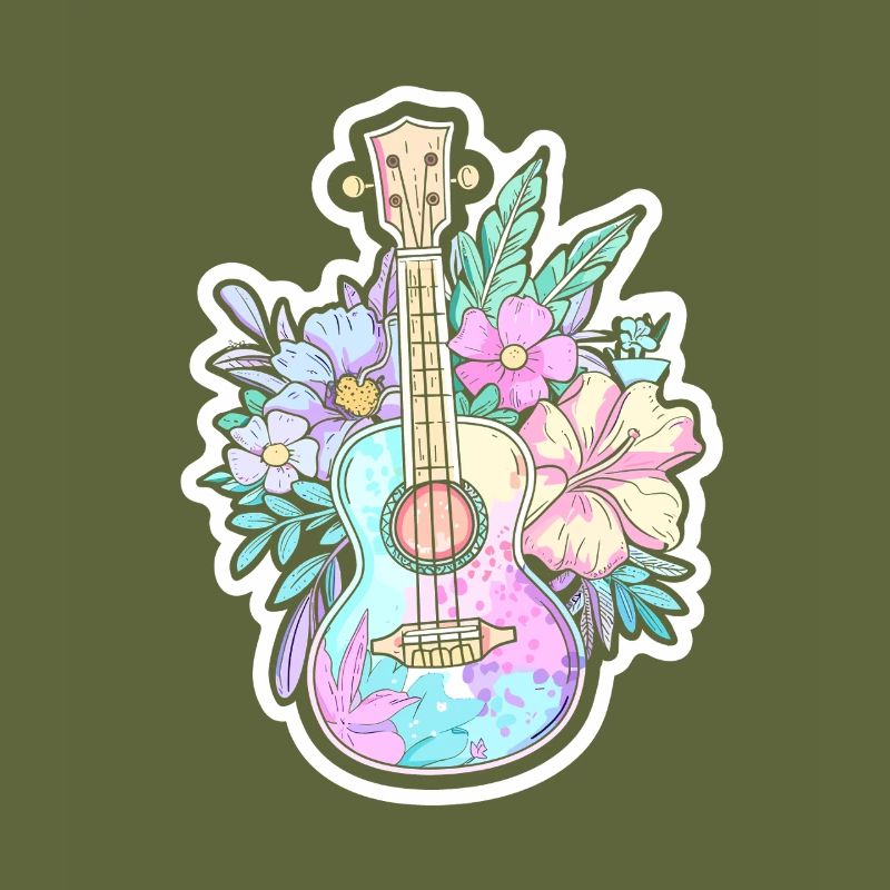 Ukulele Comic-Stil