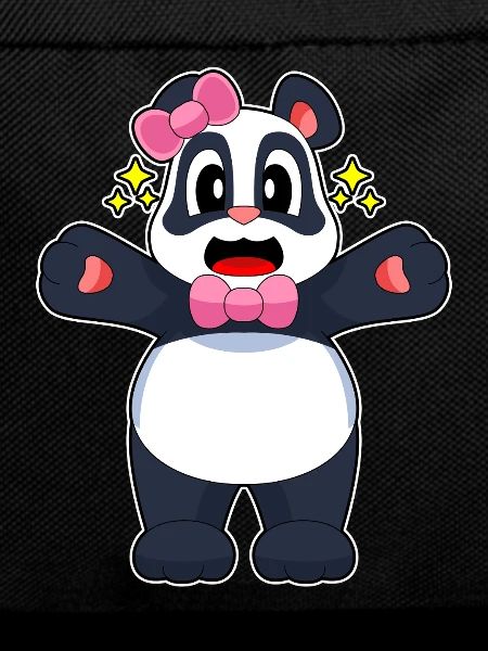 Panda Haarschleife