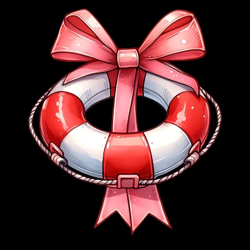 Coquette Bow Lifeguard Garde de piscine Rose