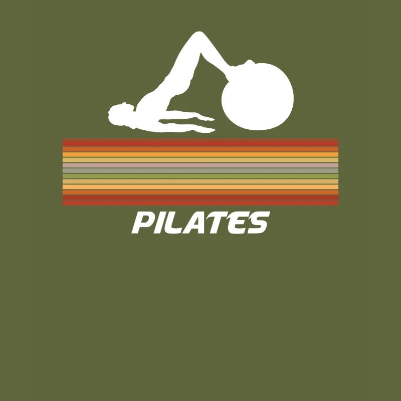 Pilates With Retro Stripe Design