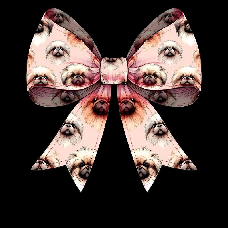 Coquette Bow Pekingese Dog Mom Pattern