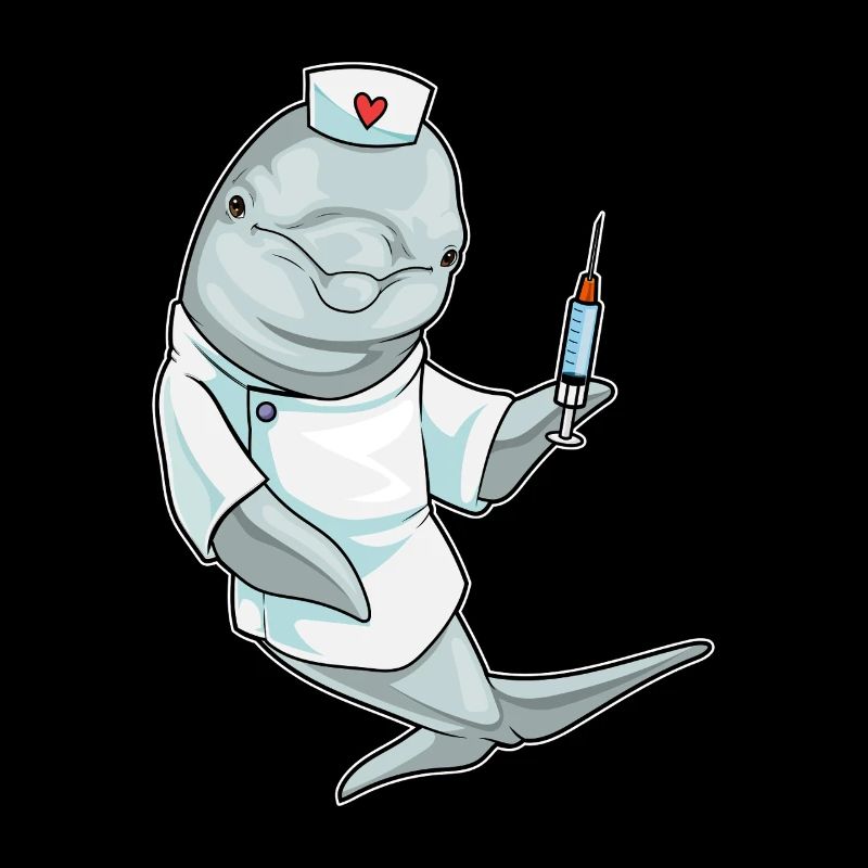 Delfin Krankenschwester Spritze