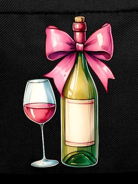 Coquette Bow Wine Drinker Pink