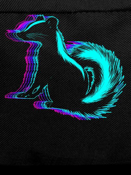 Retro Skunk Animal Vaporwave