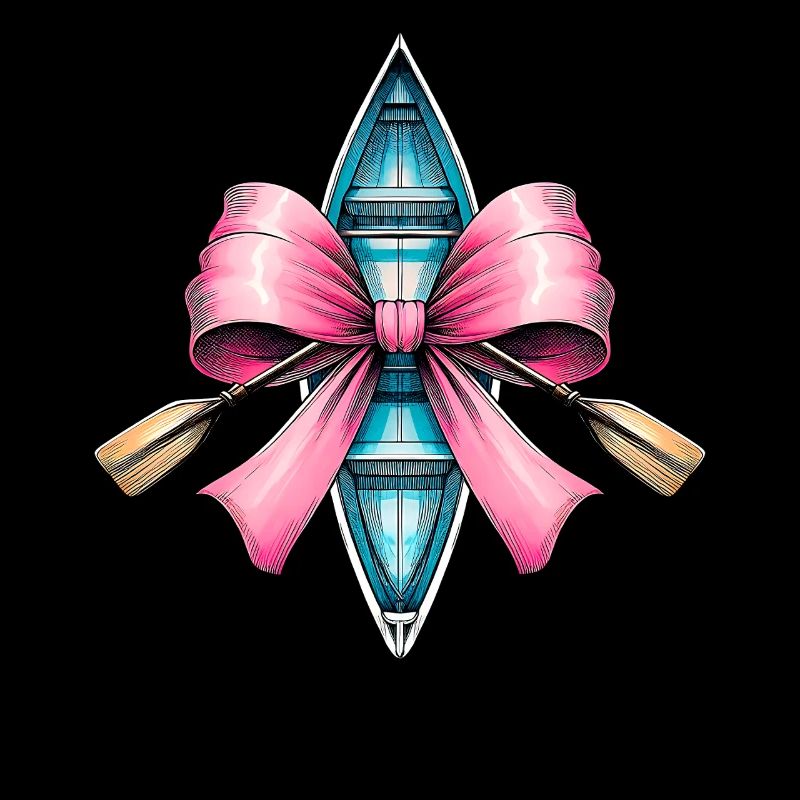 Coquette Bow Aviron Rameur Paddle Rose