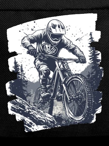 Mountain bikers Downhill Mountains Cycling