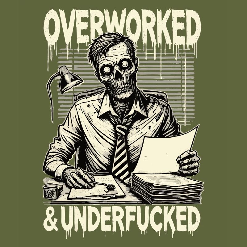 Overworked and Underfucked Zombie Office Horror