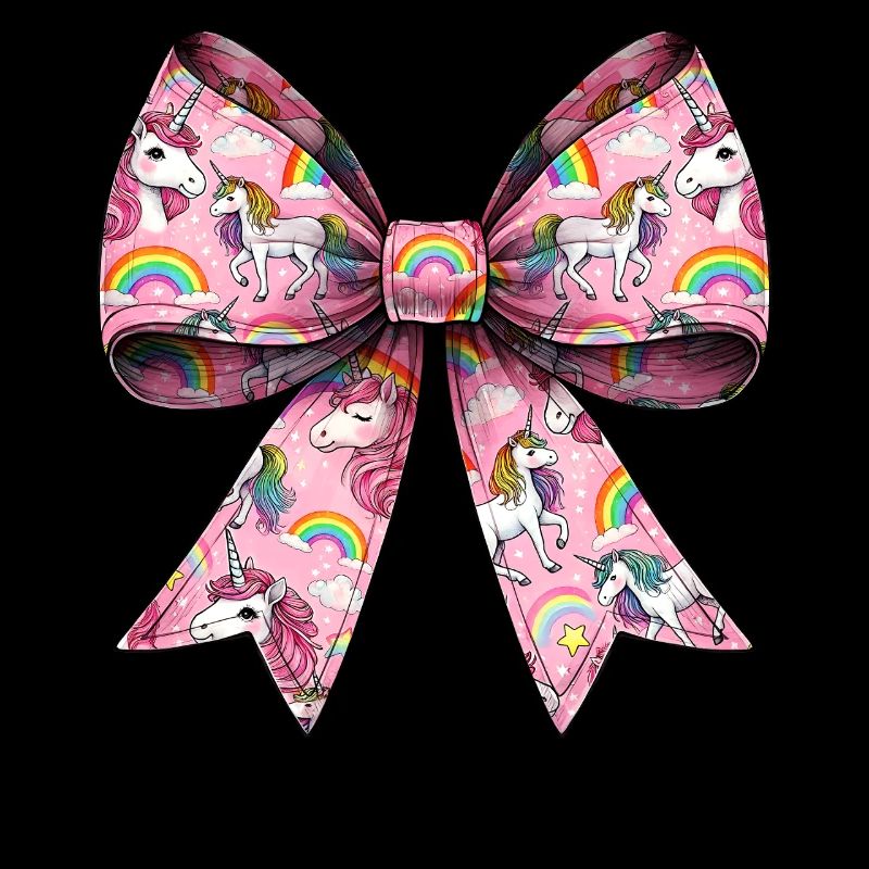 Coquette Bow Einhorn Muttertag Muster Rosa