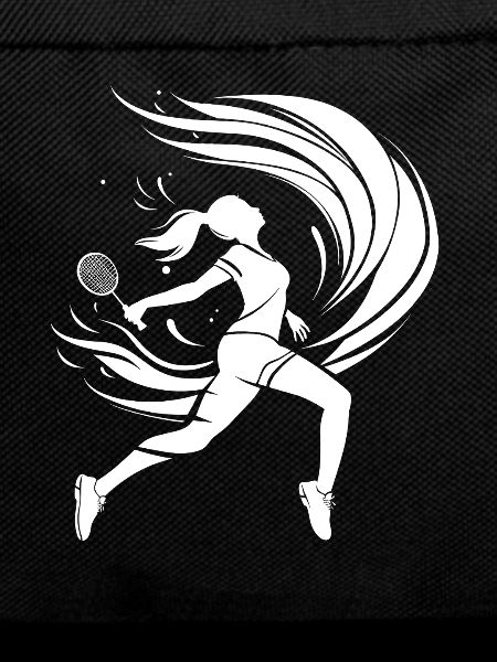 Badminton Player Drawing