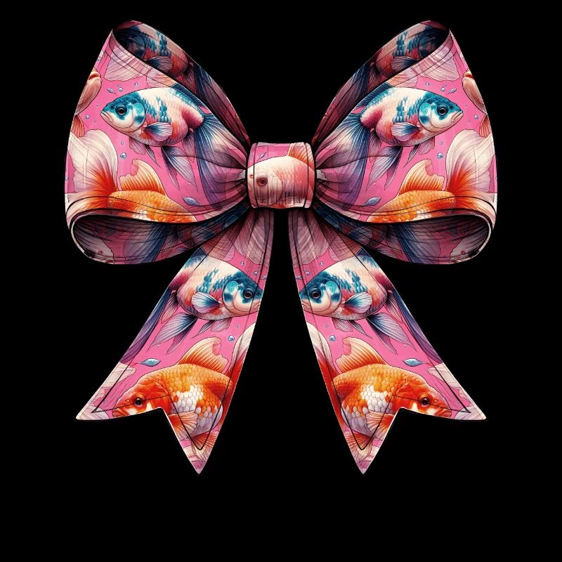 Coquette Bow Goldfish Fish Pattern Mom Mothers