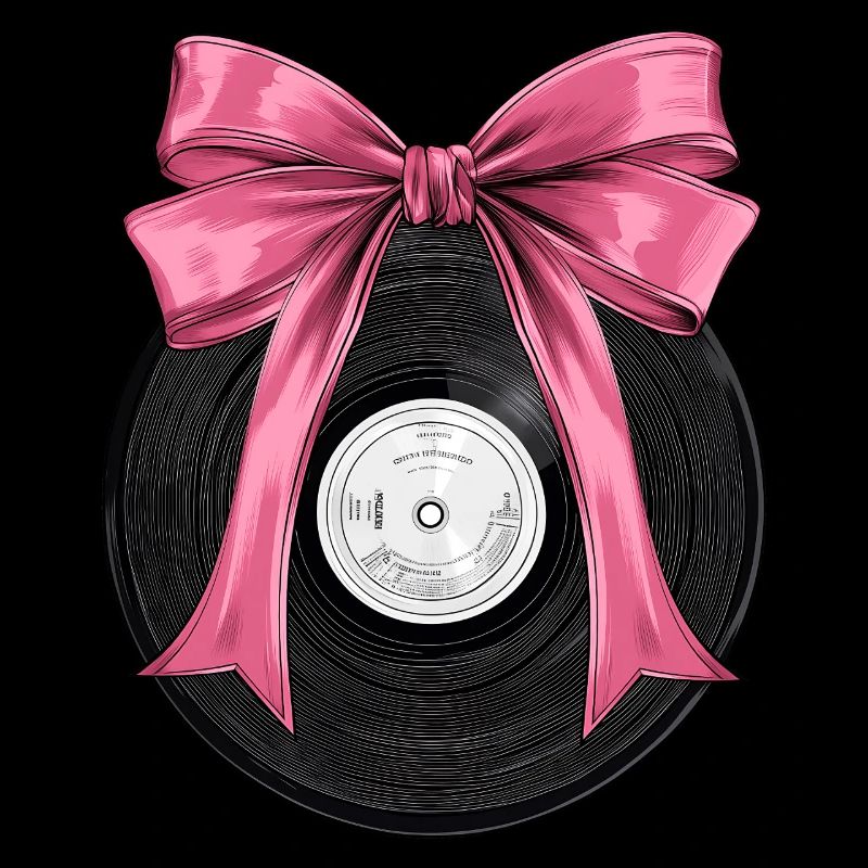 Coquette Bow Vinyl Record Player