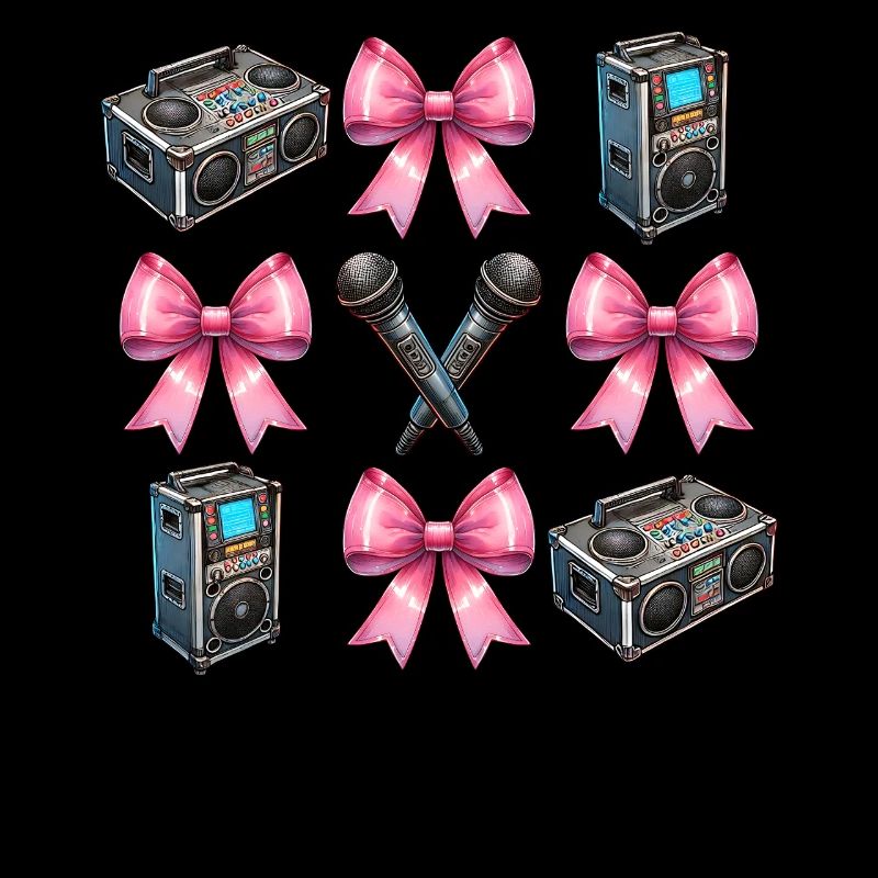 Coquette Bow Karaoke Singer Mic Speaker
