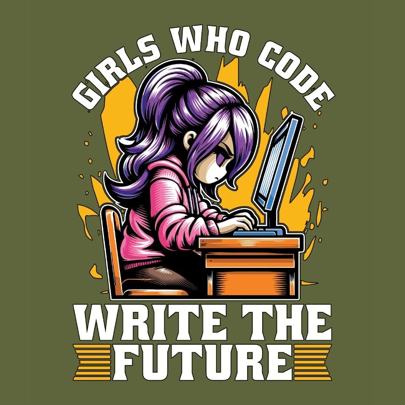 Coder Girls Who Code Write The Future Developer