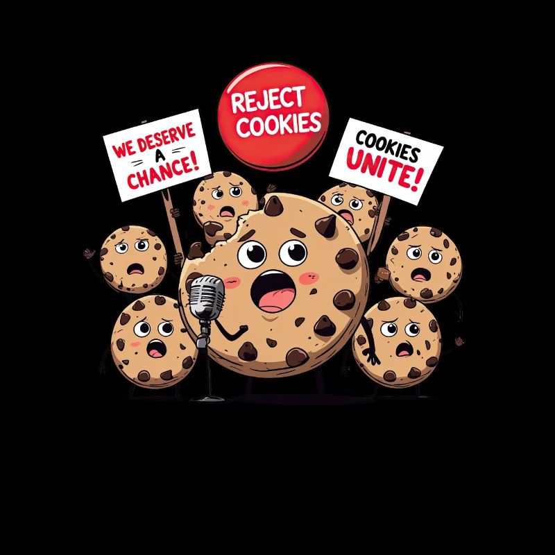 Cookie Rebellion - Conception amusante de protestation de biscuits